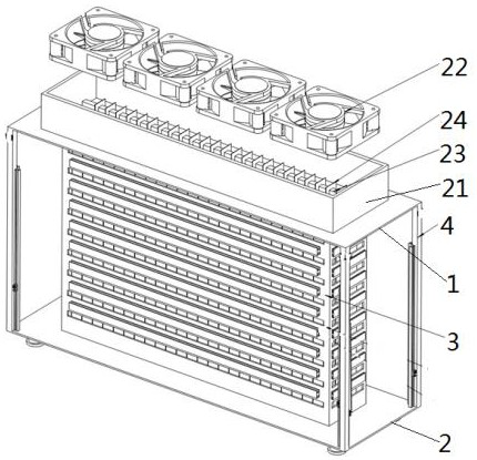 Power cabinet capable of improving heat dissipation performance