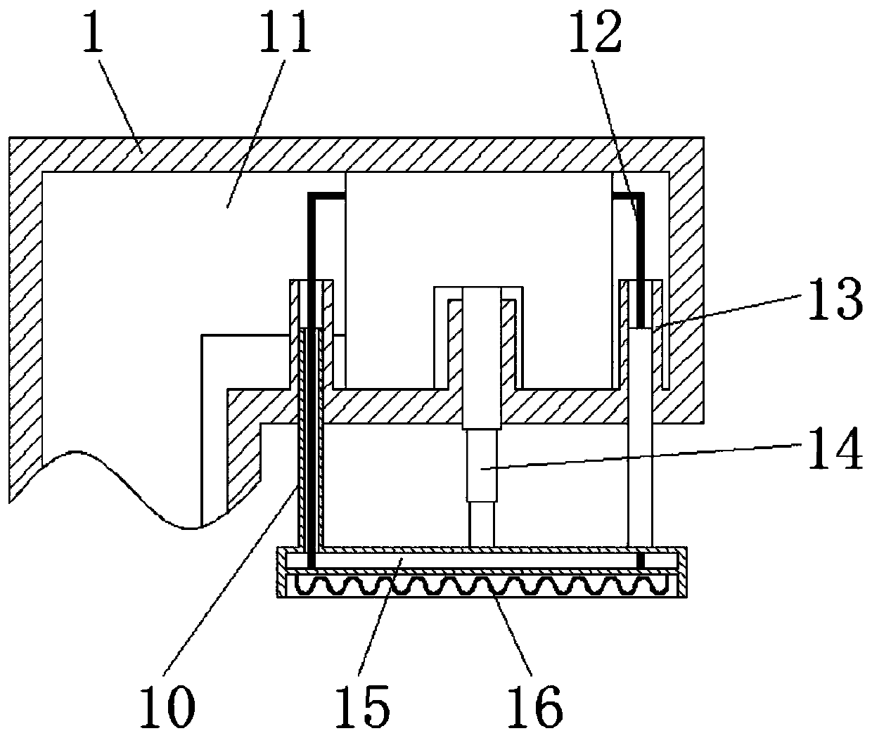 Bending processing device for deep processing of boron-magnesium alloy