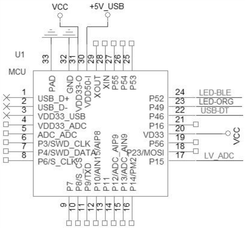 Circuit and method for indicating power supply by applying double-color light-emitting diode and oximeter