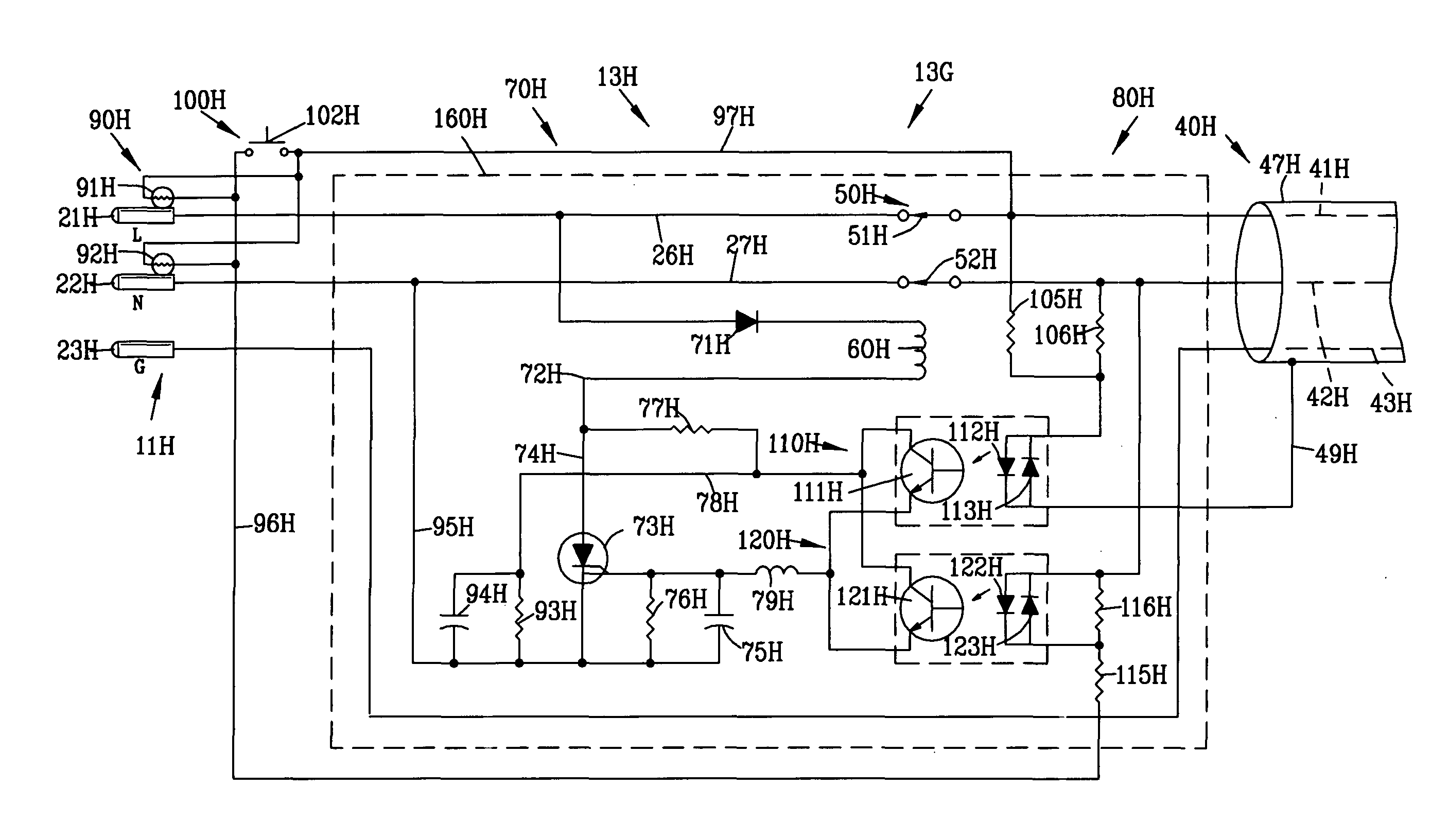Over heating detection and interrupter circuit