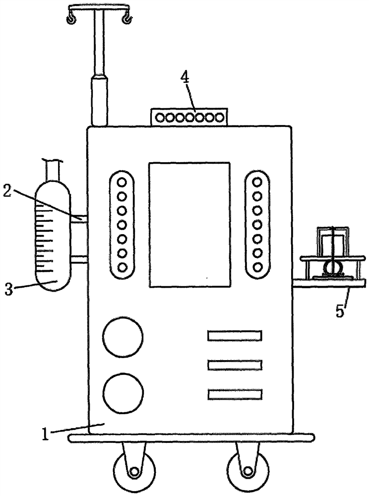 A kidney disease hemodialysis monitoring and nursing device