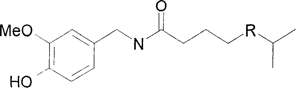 Capsicine chemical synthesis and purification method