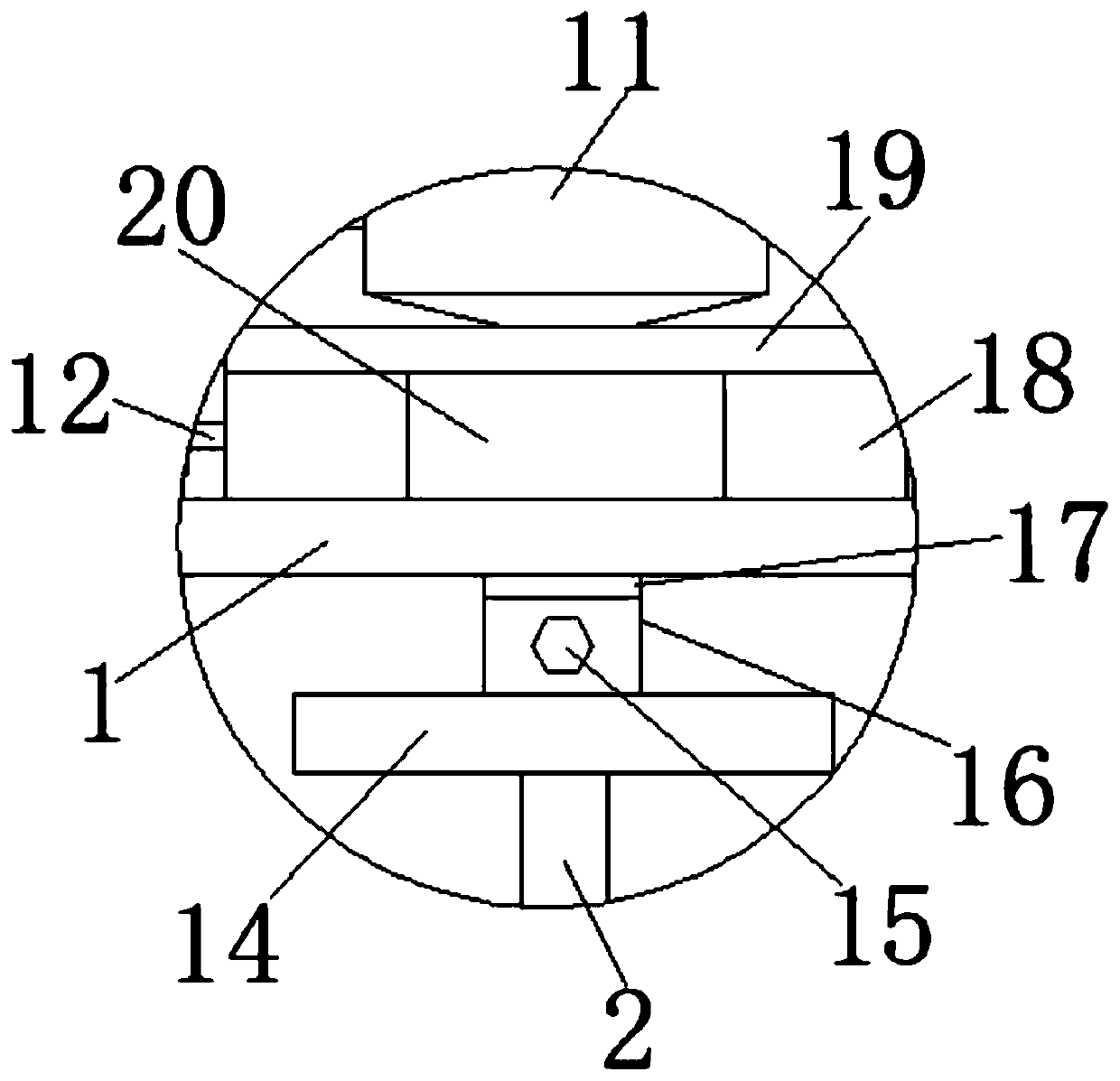 A sampling device for heavy metal detection in polluted land and its use method