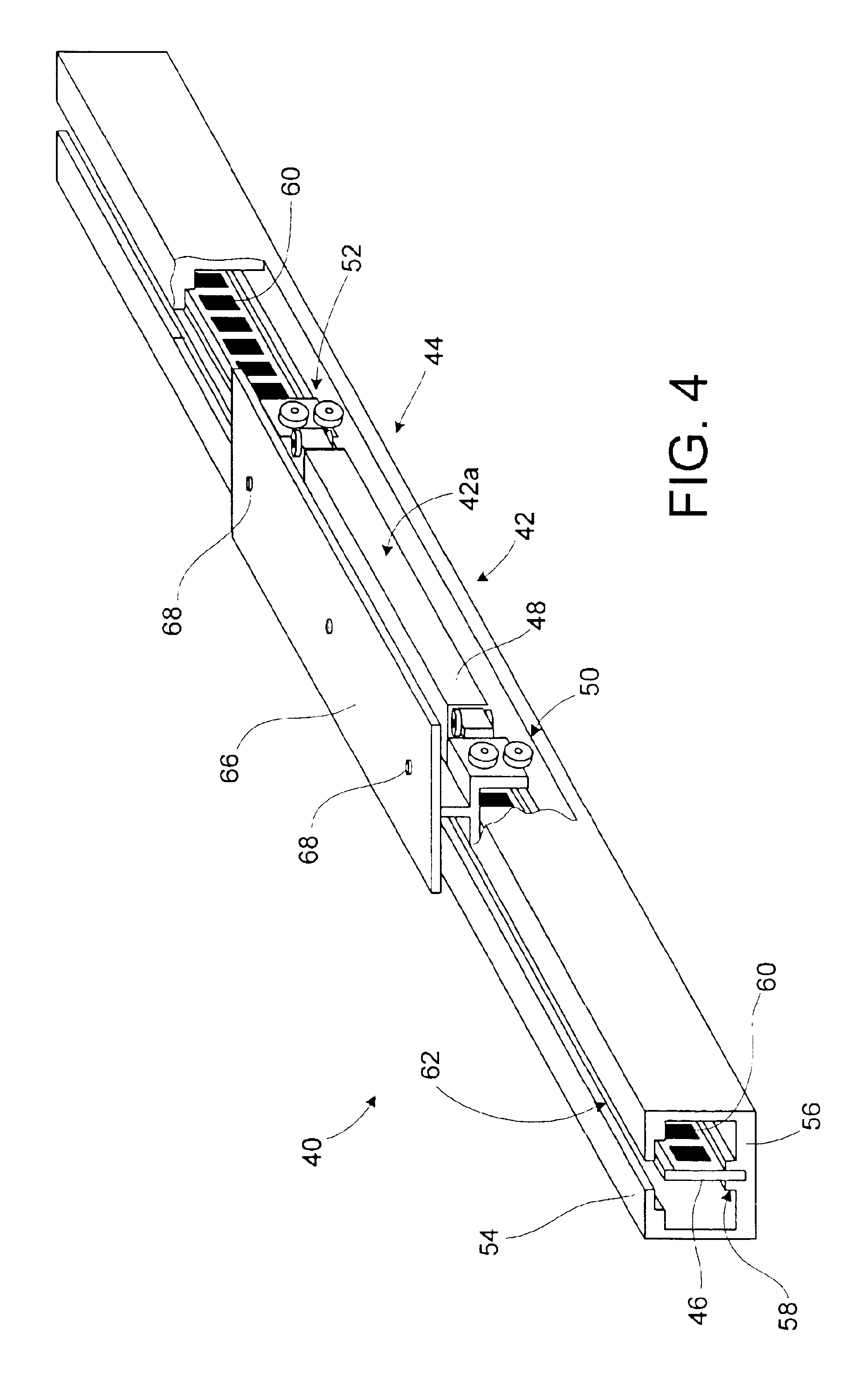 Linear motor with magnet rail support, end effect cogging reduction, and segmented armature
