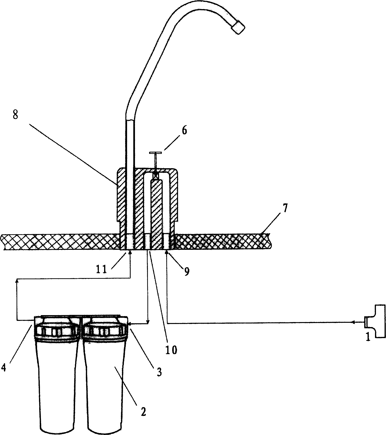 Method for setting interception valve for pipeline water purification and its special interception valve