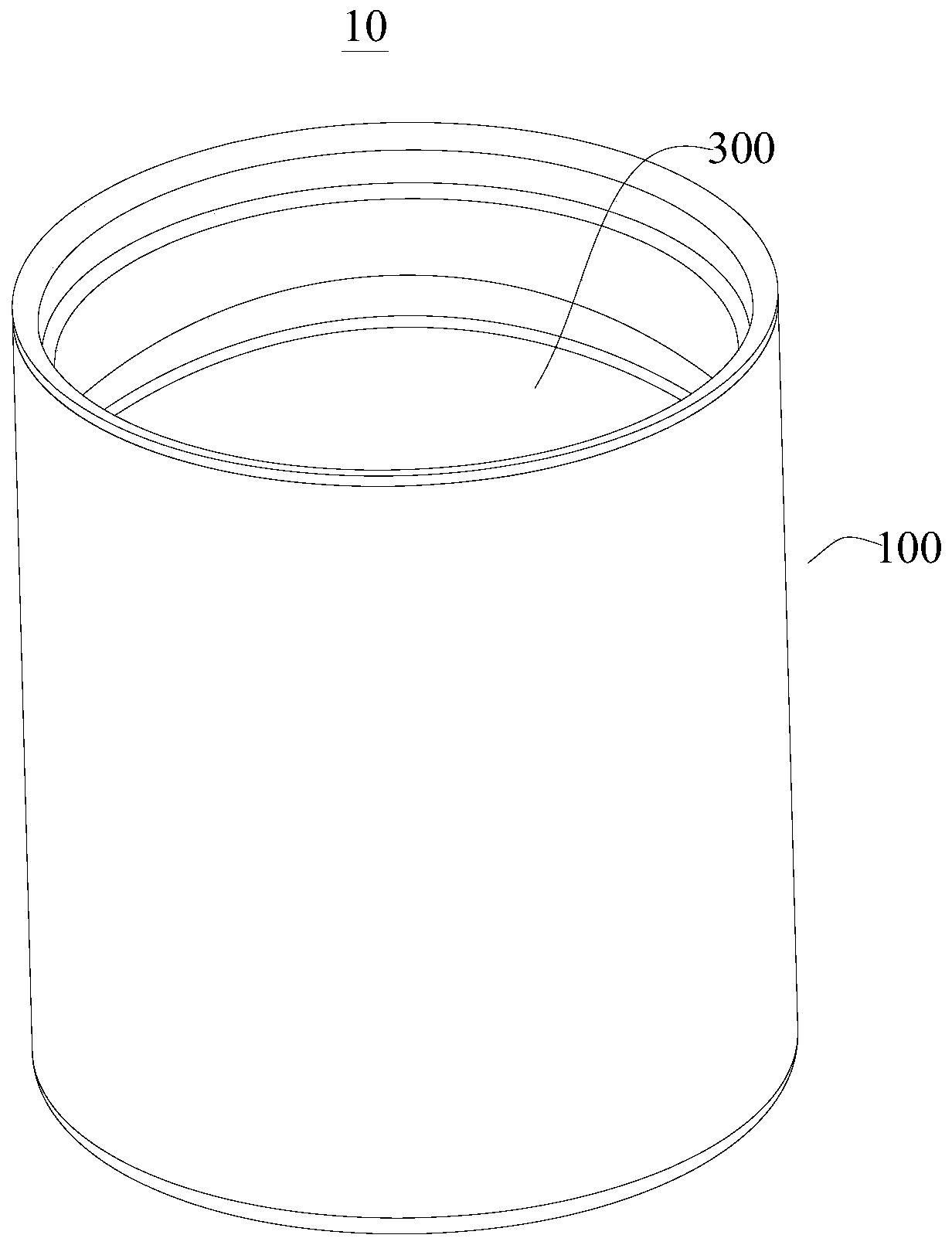 Non-crimping cylindrical battery