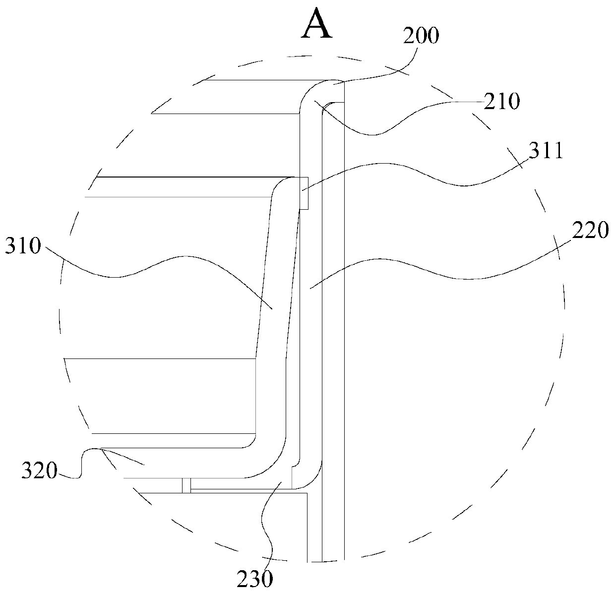 Non-crimping cylindrical battery