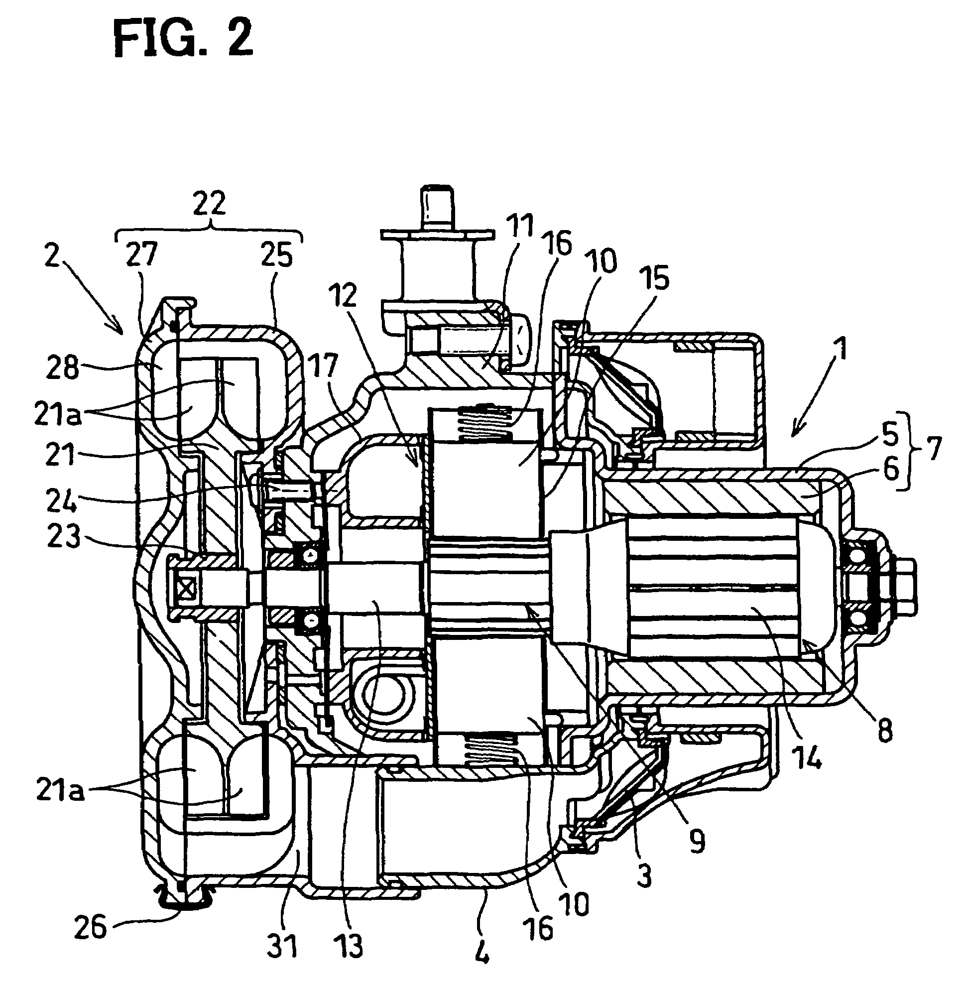 Vortex-flow blower device