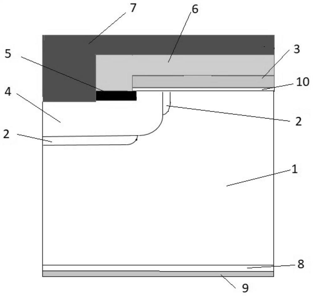 Preparation method of low-conduction voltage drop planar gate IGBT