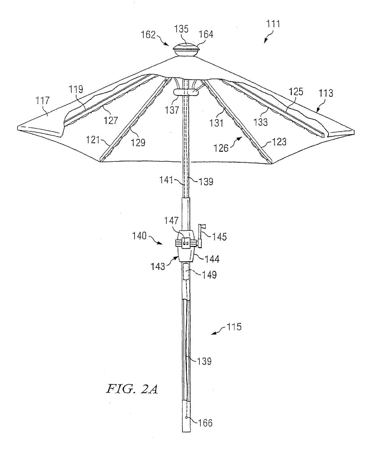 Umbrella opening and closing system