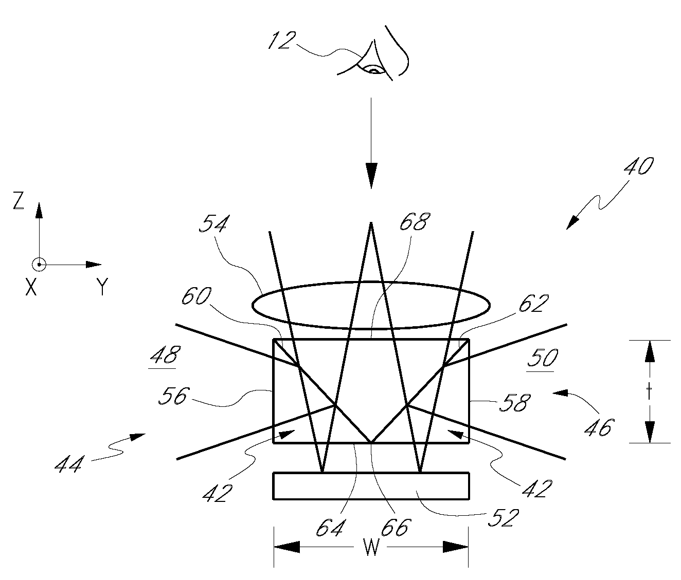 Beamsplitting structures and methods in optical systems