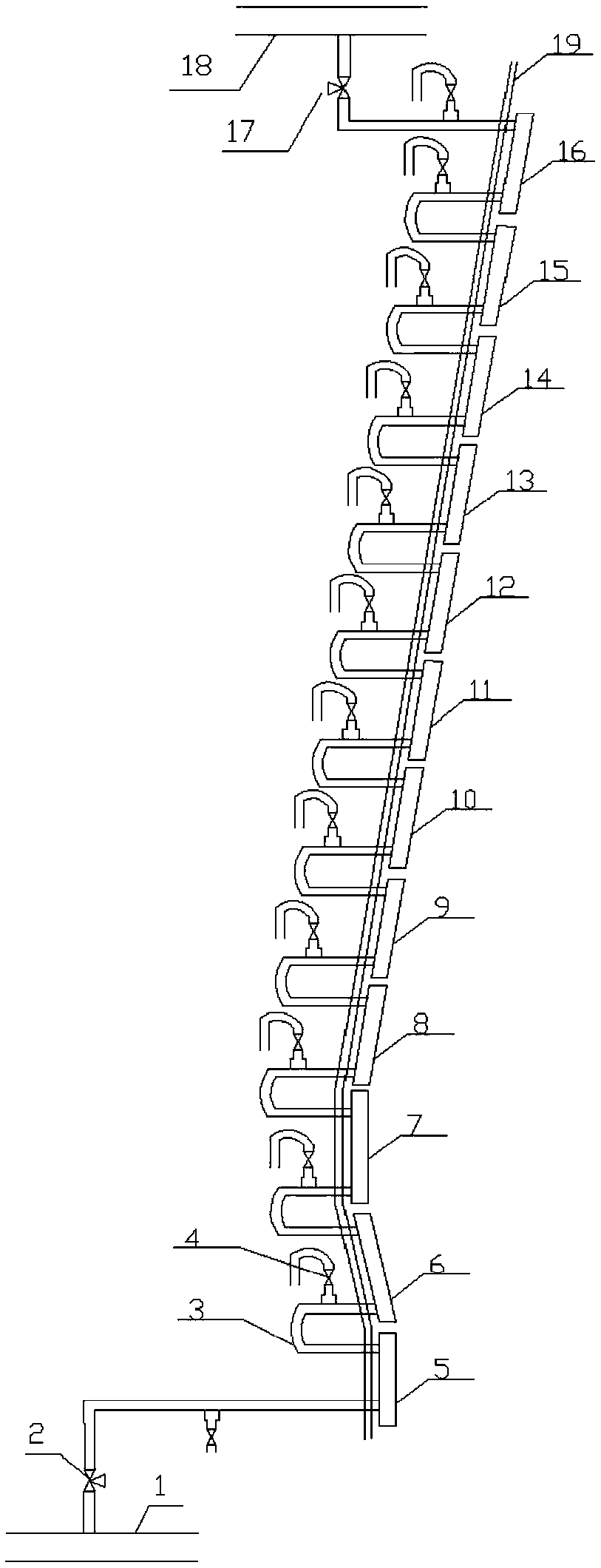Method for rapidly determining specific leakage points of blast furnace cooling walls online