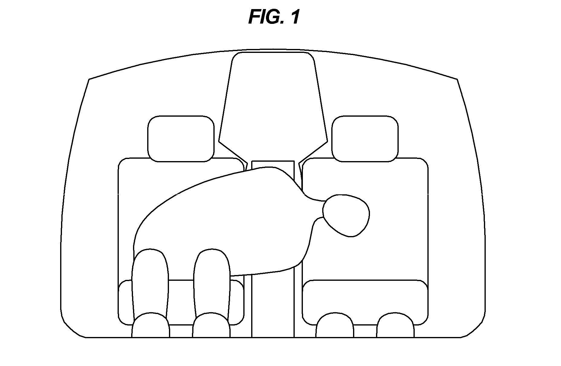 Center airbag module for vehicle