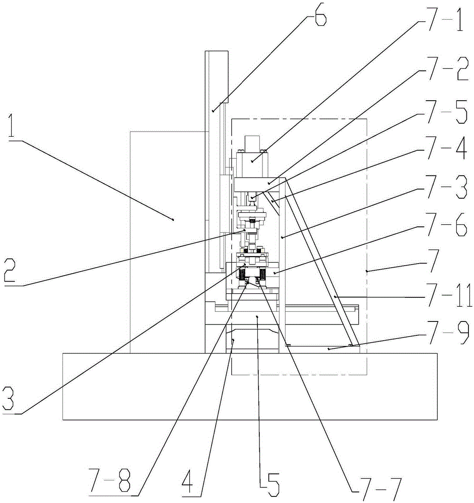 A punching force unloading device for micro punching equipment