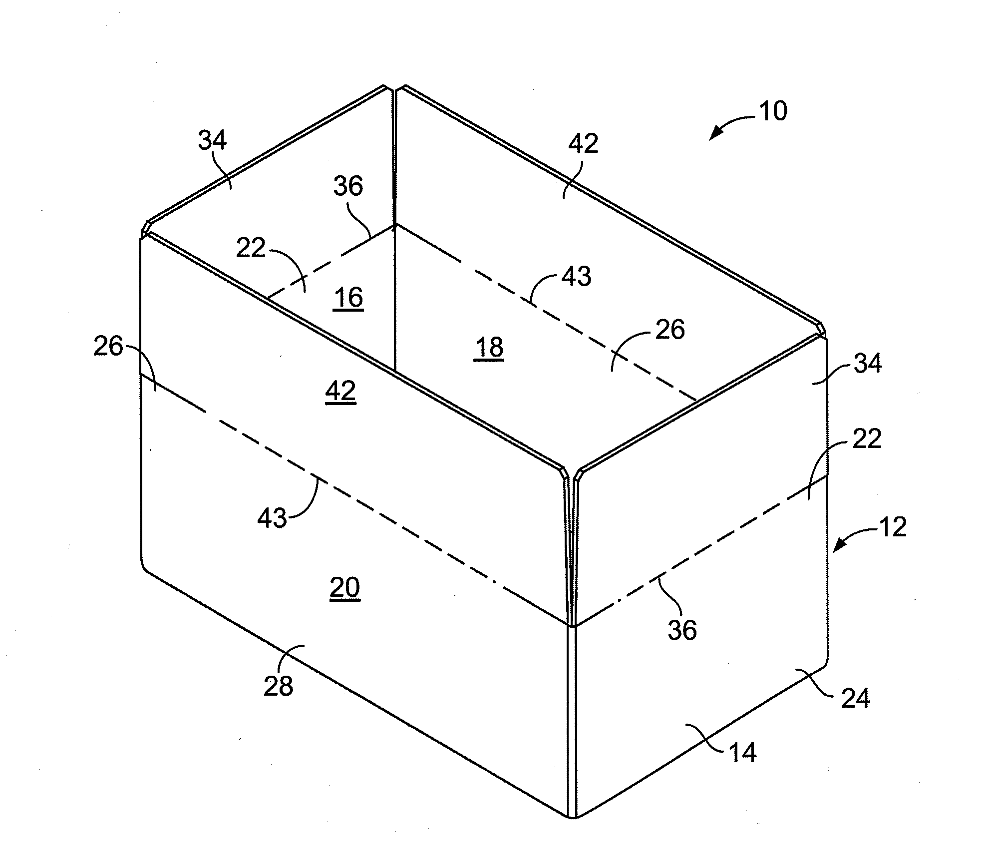 Plastic Corrugated Container with Sealed Edges