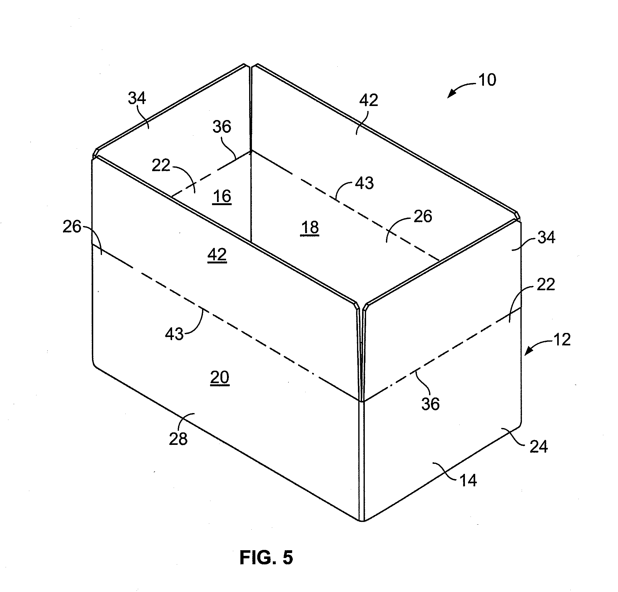 Plastic Corrugated Container with Sealed Edges