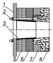 Composite burner tile for heating furnace