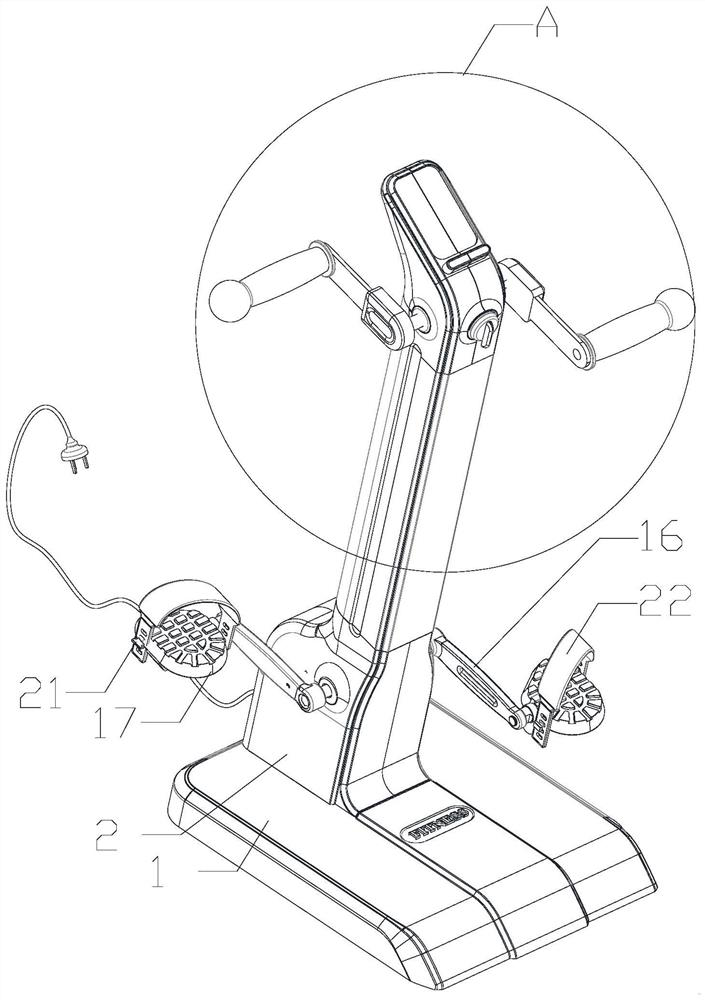 Upper and lower limb rehabilitation training vehicle