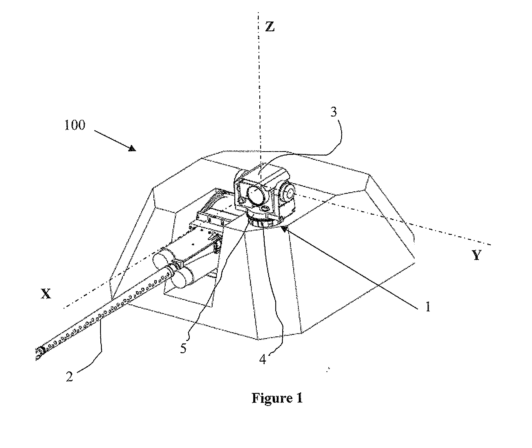 Support device for the gun sight of a military vehicle