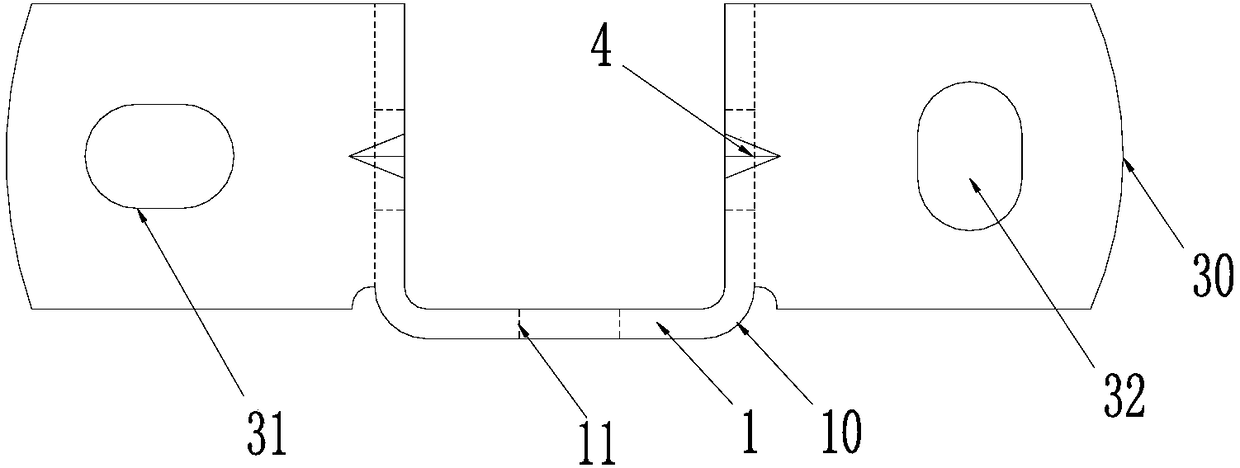 Reinforcing rib profile steel fixing base