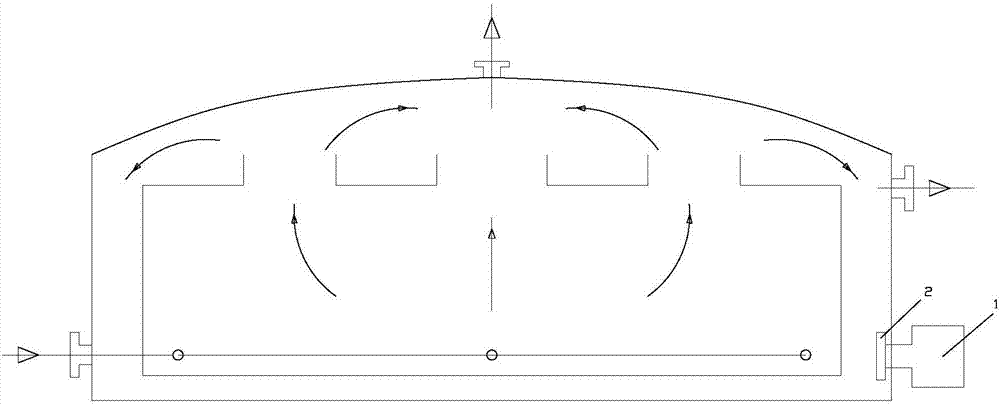 Deep microwave drying method for metal storage tank