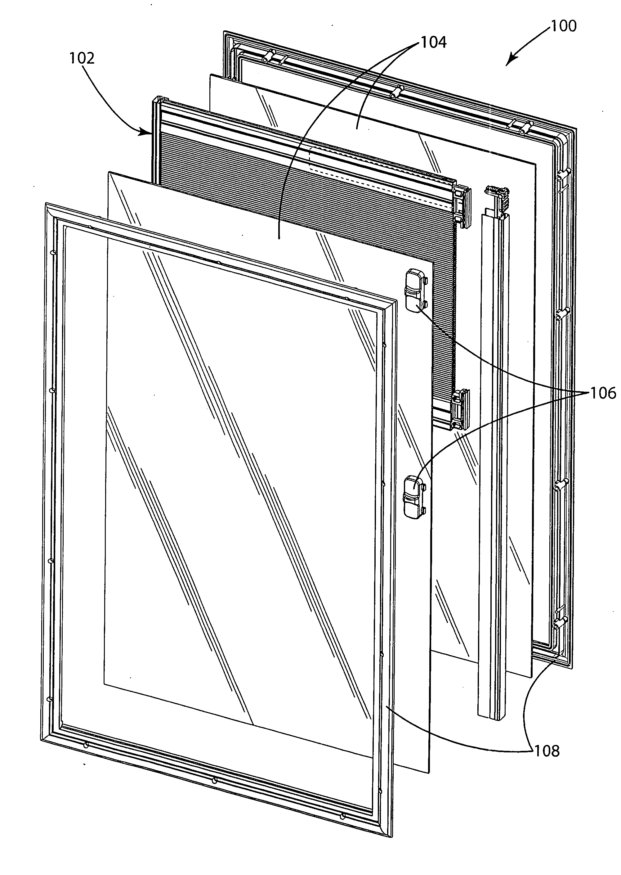 Insulated glass window shade