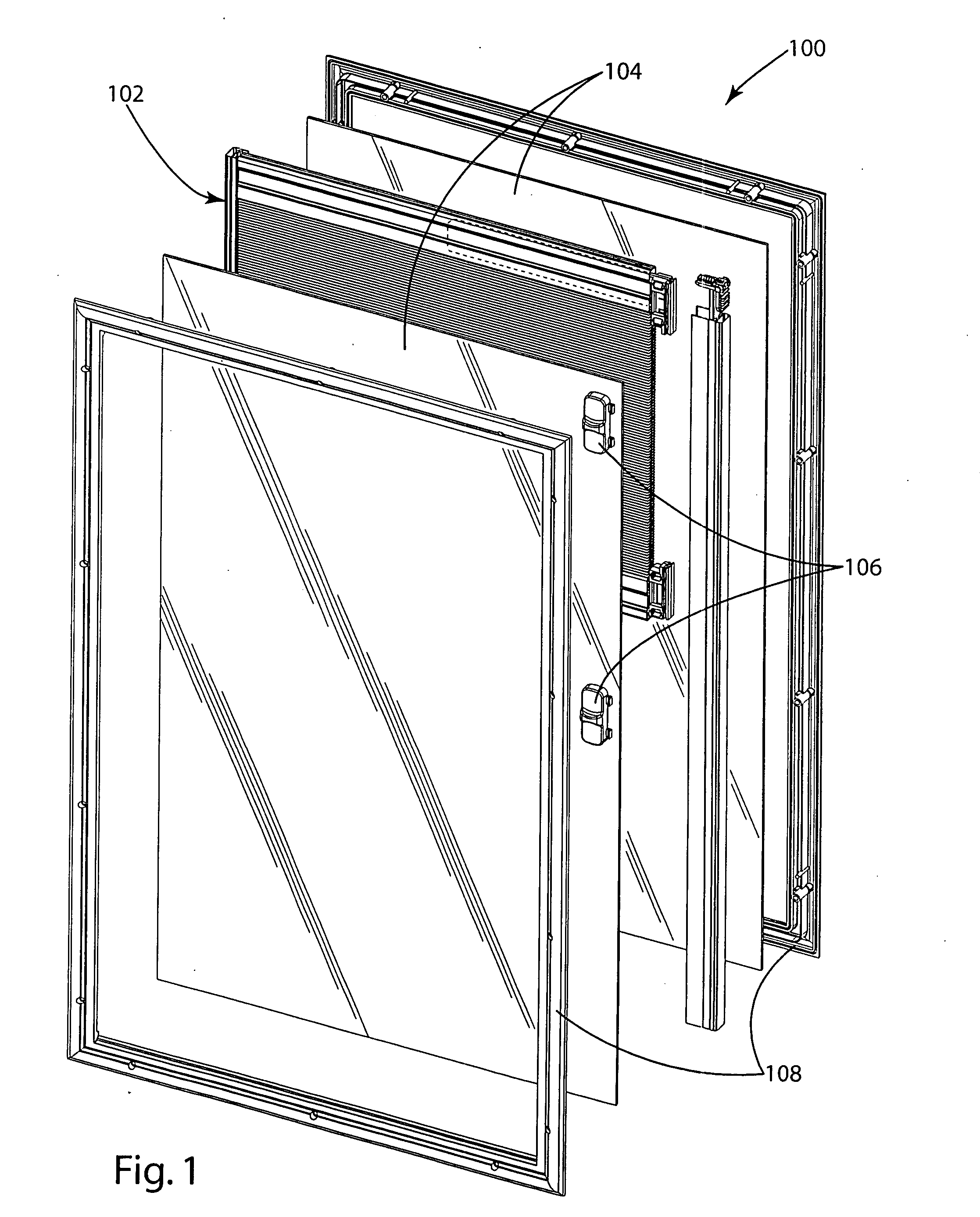 Insulated glass window shade