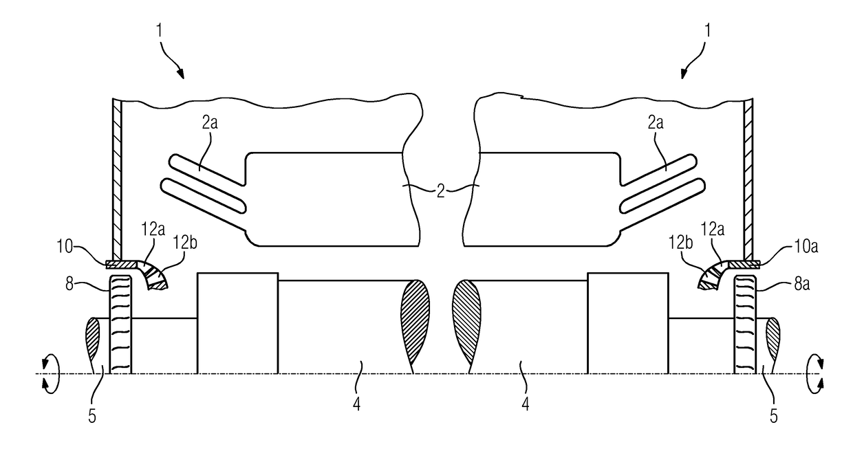 Fan directing element for an electric machine