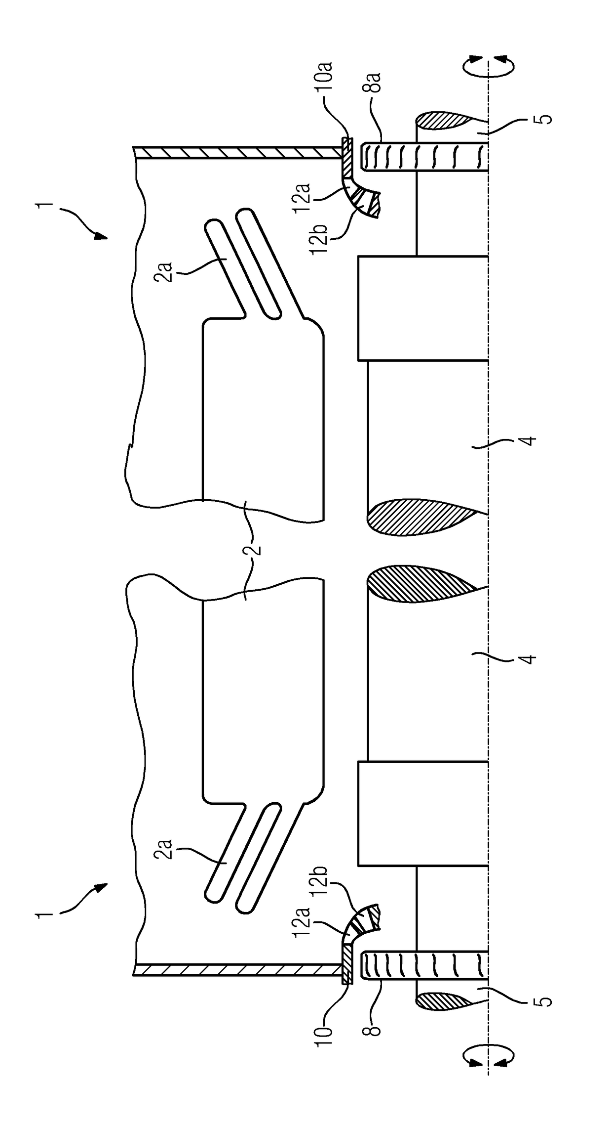 Fan directing element for an electric machine