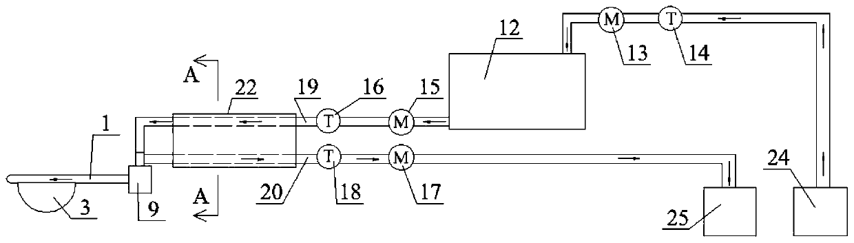 Balloon-type prostate treating and prostatic fluid obtaining device in rectum