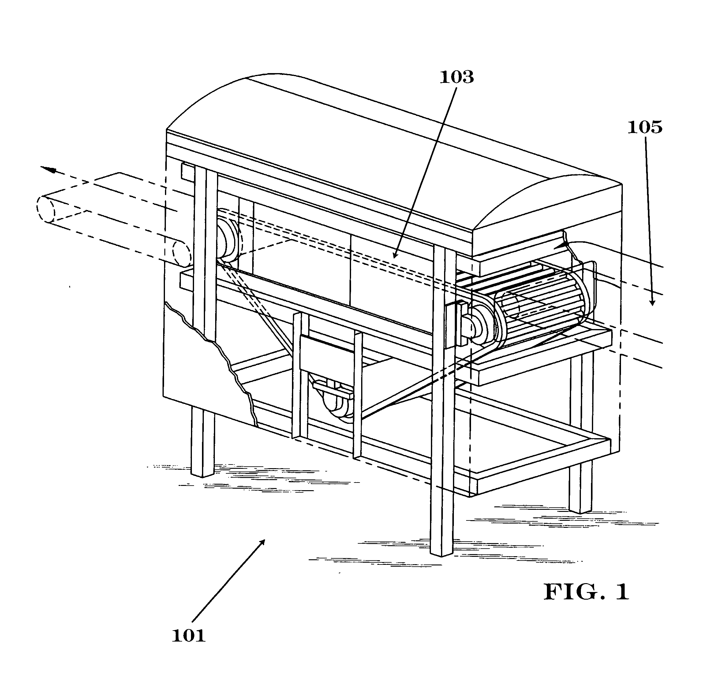 Apparatus and method for inline solid, semisolid, or liquid antimicrobial treatment