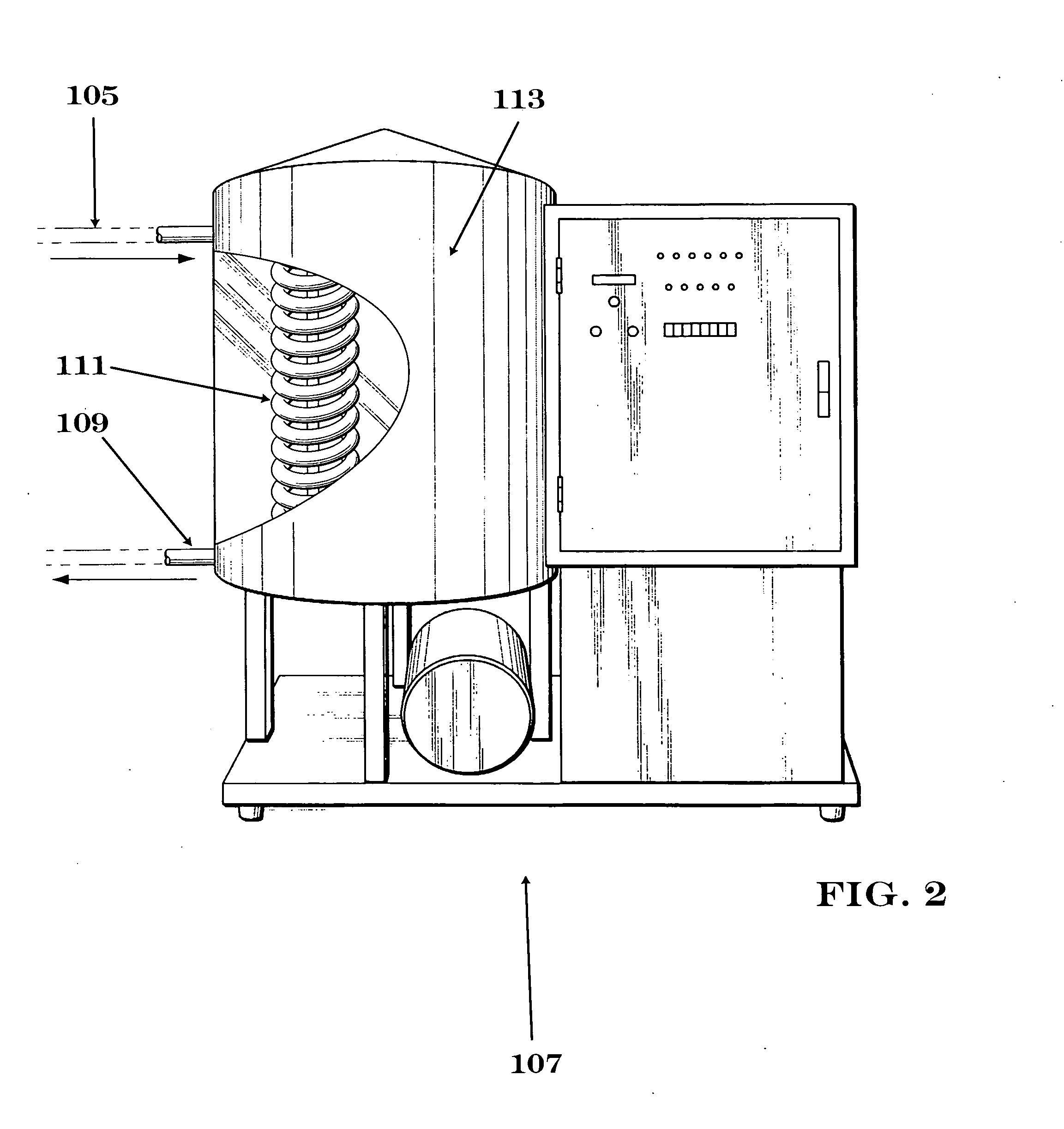 Apparatus and method for inline solid, semisolid, or liquid antimicrobial treatment
