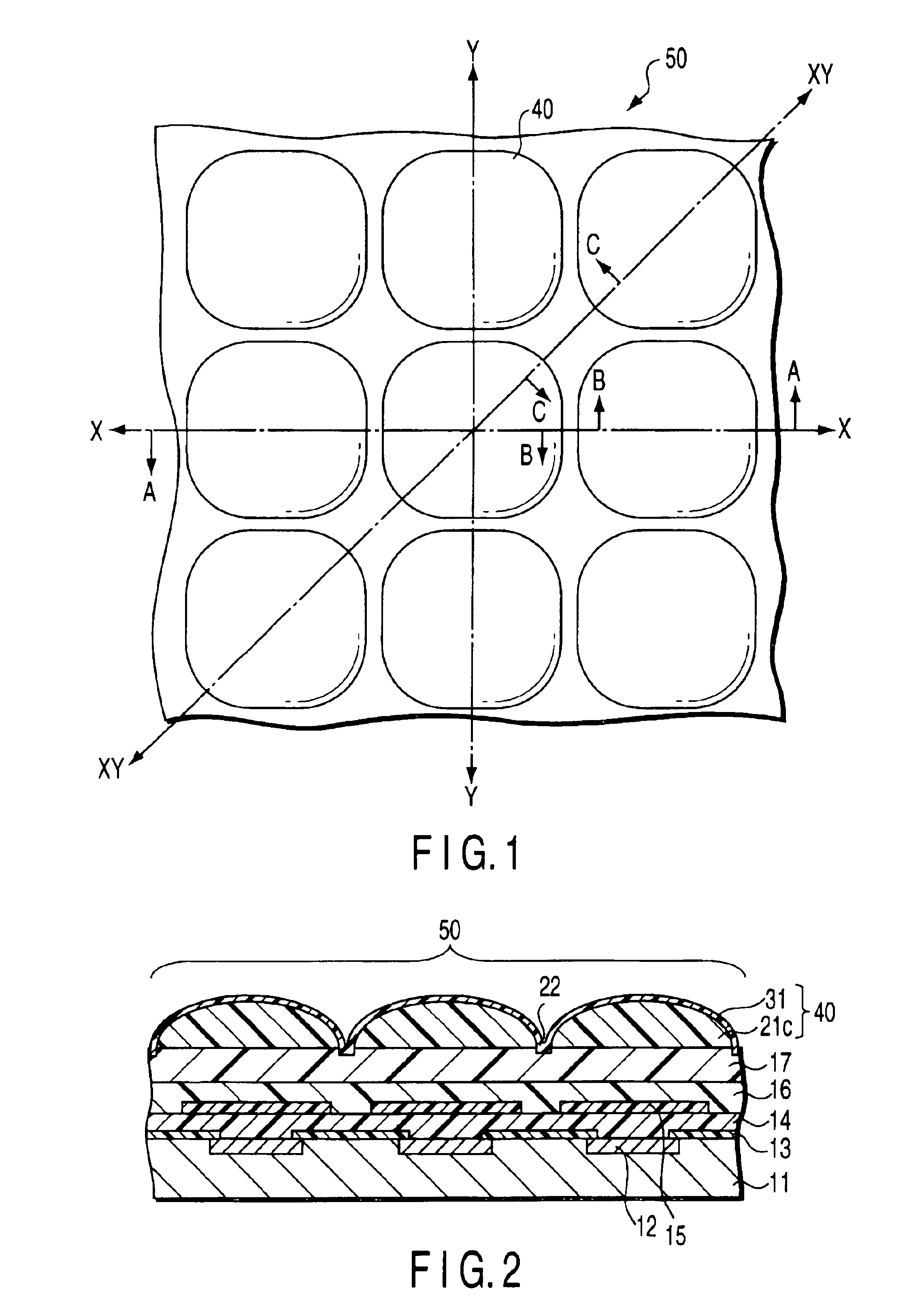 Solid image-pickup device having a micro lens array and method of manufacturing the same