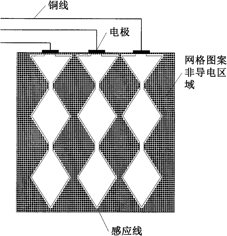 Method of manufacturing grid pattern type touch panel