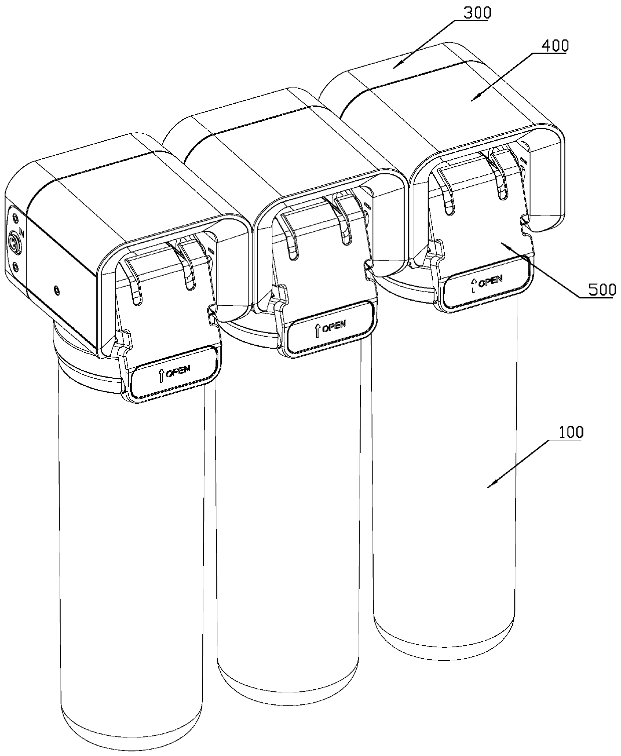 Filter free combination mechanism