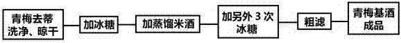 Green tea-plum wine and preparation method thereof