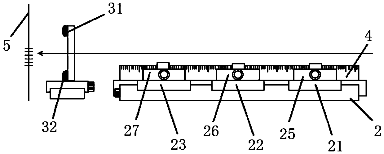 Semi-automatic measurement and control device for on-line preparation and writing-in device of fiber grating array