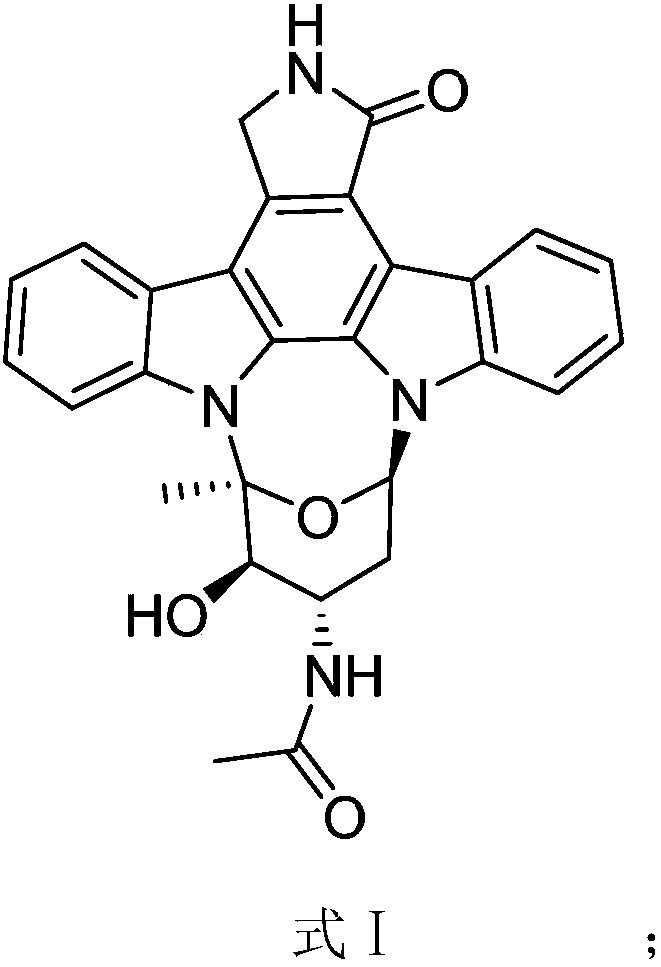 3-O-demethylation-4-N-demethylation-4-N-ethanoyl-staurosporine and preparation method and application thereof