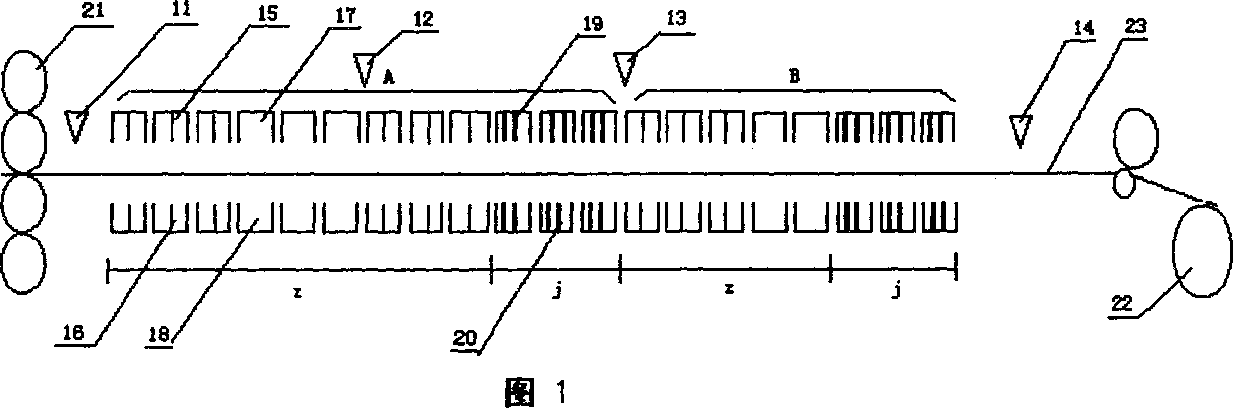 Band-steel laminar-flow cooling device and its cooling control method