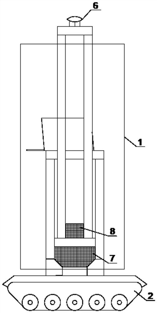 Movable device for installing digital measuring equipment on water and fire processing platform