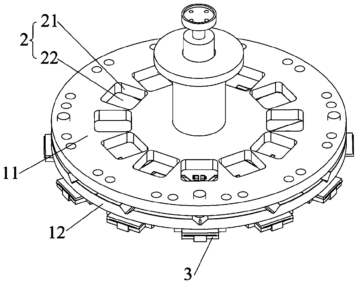 Substrate evaporation bearing plate and vacuum evaporation instrument ...