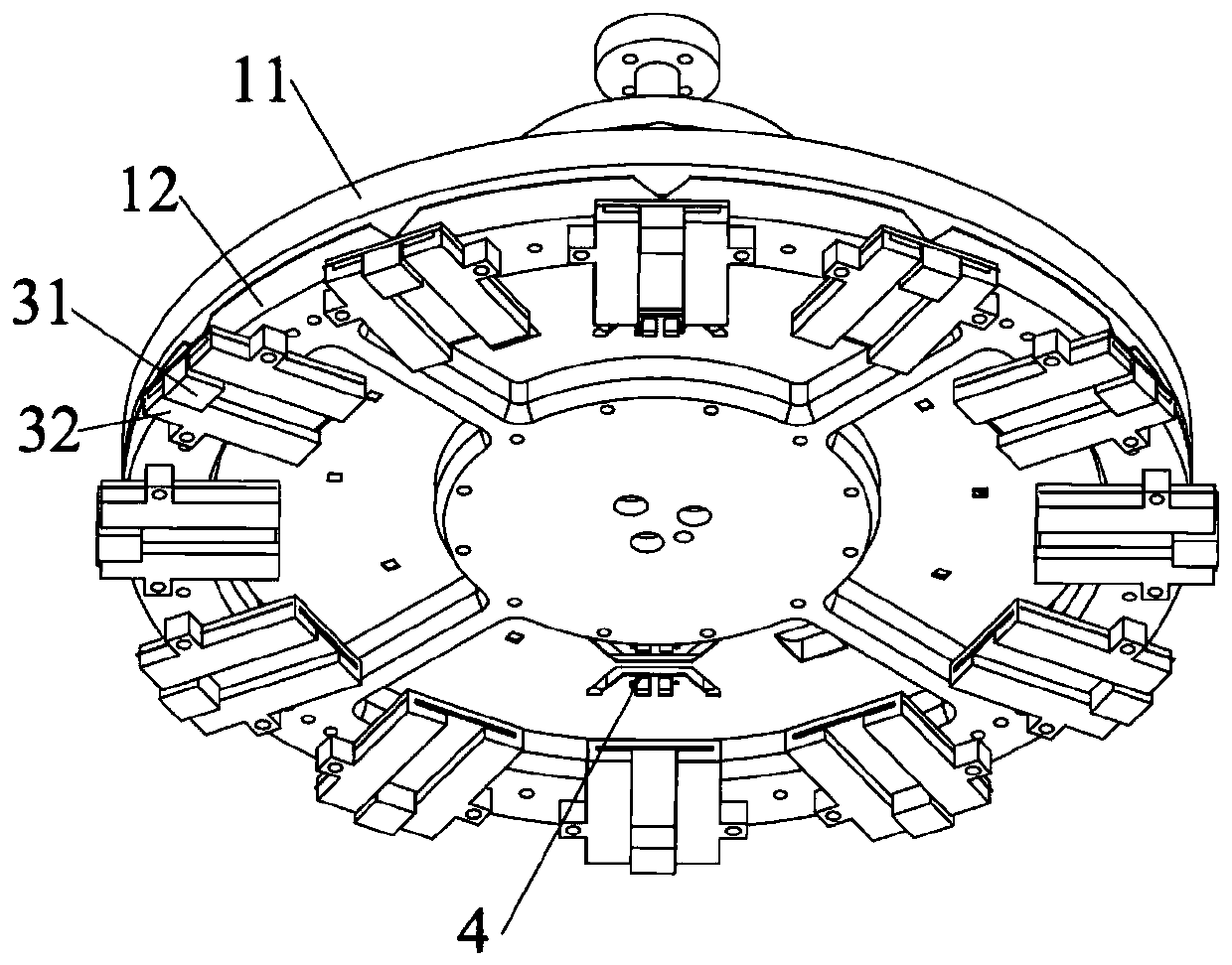 Substrate evaporation bearing plate and vacuum evaporation instrument