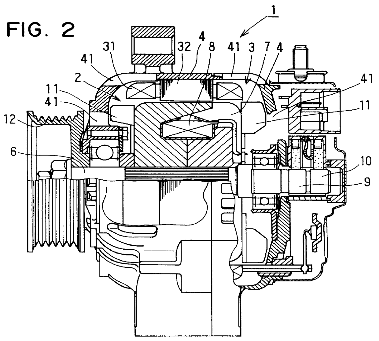 AC generator for vehicles