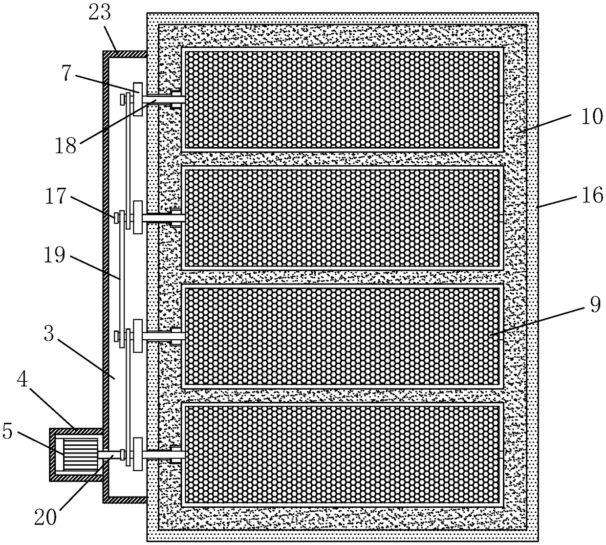 Wastewater treatment device and wastewater treatment process for producing copper strips