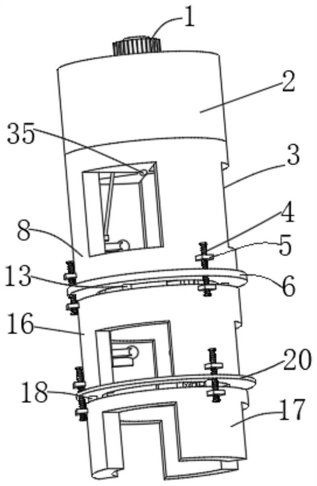 Injection molding clamp suitable for workpieces of different sizes