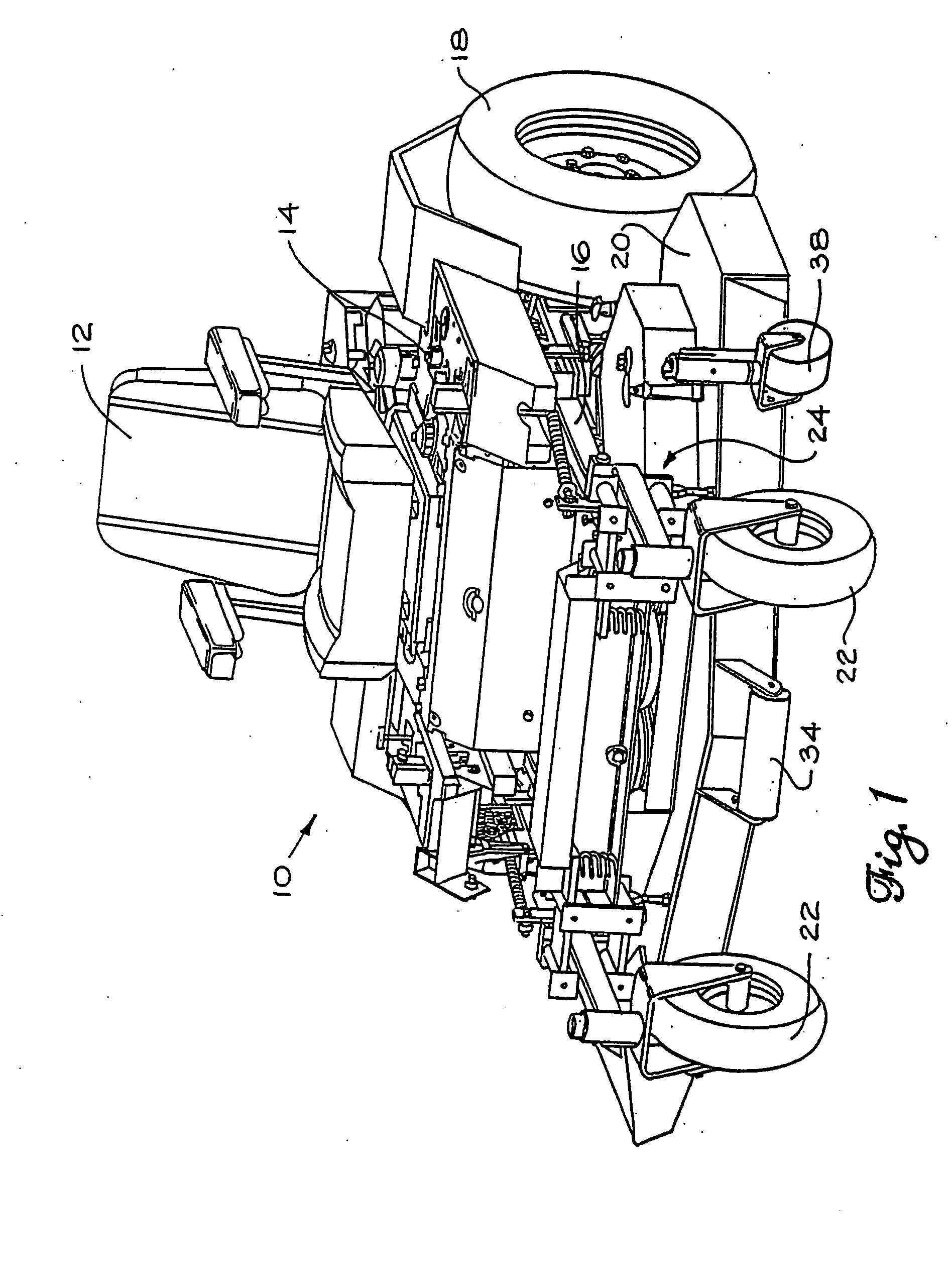 Mower suspension system and method