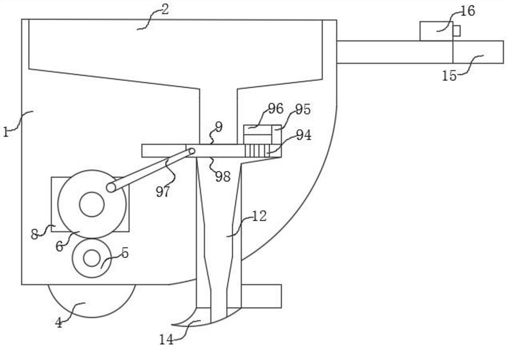 Fertilizer device for agricultural production