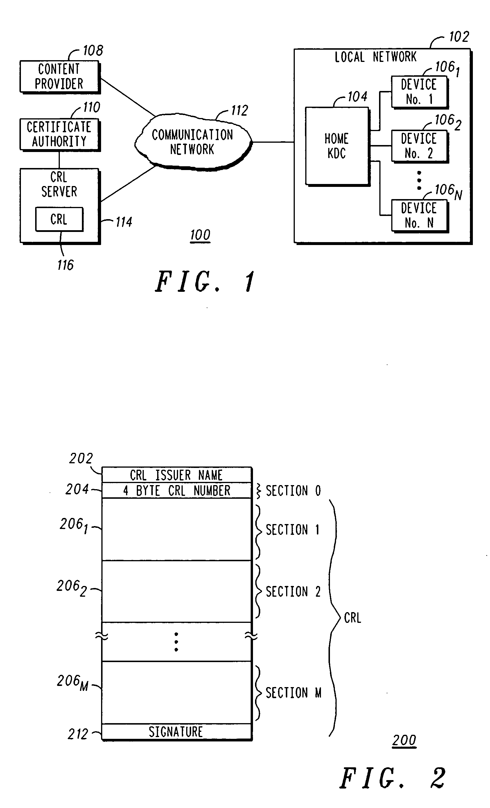 Method and apparatus for delivering certificate revocation lists