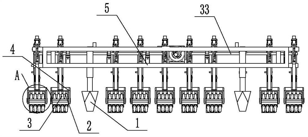 Composite mechanical weeding machine