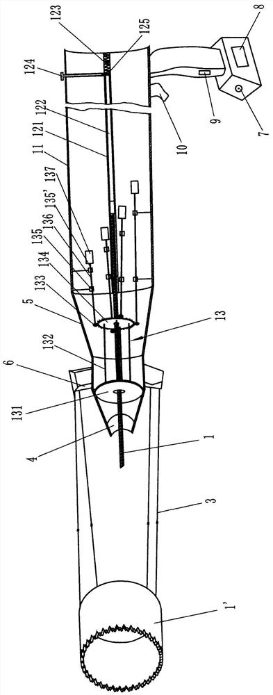 Coring drilling machine and sampling method for wood structure in ancient building wall